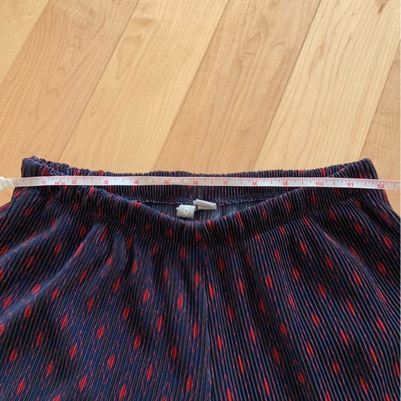 Blue abstract print wide leg cropped pant - ASOS US 4 - Picture 6 of 9